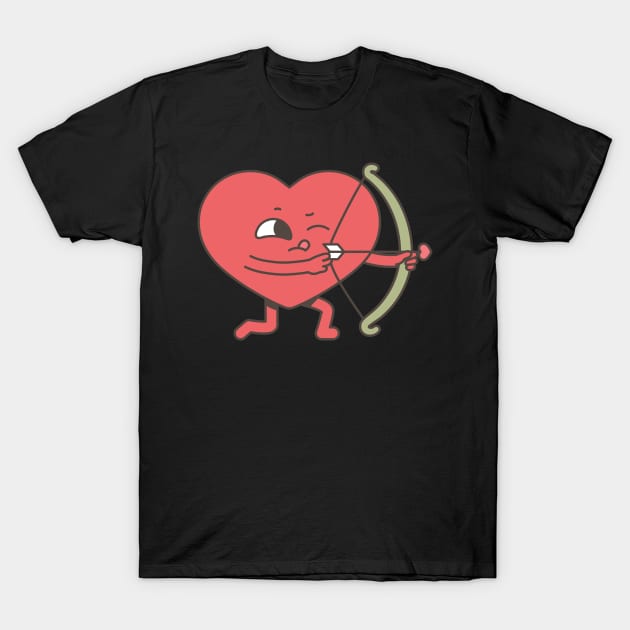 Cupids Heart T-Shirt by nerdlkr